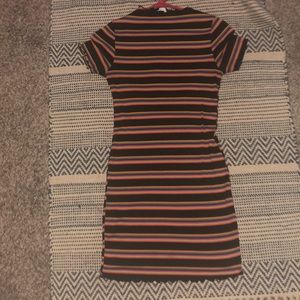 Body forming short sleeve dress